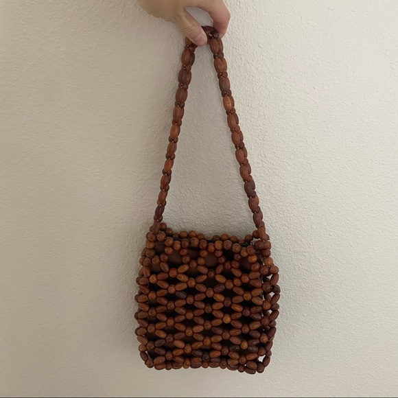 Brown Beaded Handbag - Picture 2 of 9